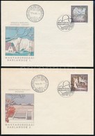 1989 Magyarország Legszebb Barlangjai Vágott Sor 4 Db FDC-n (5.000) - Autres & Non Classés