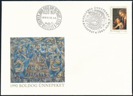 1990 Karácsony Vágott Bélyeg FDC-n (1.800) - Other & Unclassified