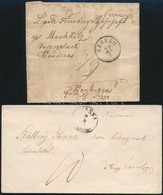 1853-1860 2 Db Portós Levél - Autres & Non Classés
