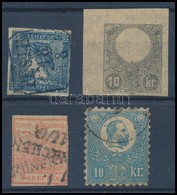 O 1850-1871 4 Db Hamisítvány összehasonlító Célra / 4 Forgeries For Comparison - Sonstige & Ohne Zuordnung