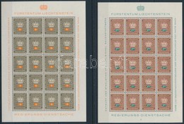 ** Liechtenstein 1968 Hivatalos Sor 10 értéke Teljes ívekben (Mi EUR 188.-) - Other & Unclassified