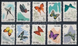 ** Kínai Népköztársaság 1963 Lepkék Mi 726-735 (Mi EUR 340.-) - Otros & Sin Clasificación