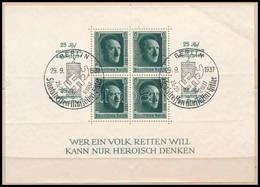 ** O Deutsches Reich 1936-1937 3 Db Blokk Mi 4, 7, 11 Alkalmi Bélyegzés - Other & Unclassified