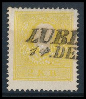 O 1858 2kr II Kénsárga 'LUBL(Ó)' Certificfate: Steiner - Sonstige & Ohne Zuordnung