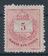 (*) 1874 5kr Gyöngysorjavítás, Festékfoltok - Other & Unclassified