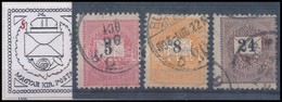 O 1889  5kr, 8kr, 24kr  Fáklya Javítással - Otros & Sin Clasificación