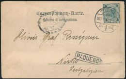 1903 Képeslap Hajópostával Fiuméből 'PAQUEBO' Jelzéssel - Other & Unclassified