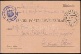 1915 Tábori Posta Levelezőlap / Field Postcard 'K.u.k. Korpstrainkommando' + 'EP 123' - Andere & Zonder Classificatie