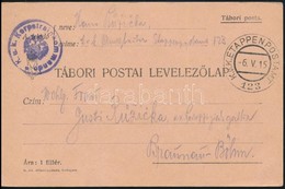 1915 Tábori Posta Levelezőlap / Field Postcard 'K.u.k. Korpstrainkommando' + 'EP 123' - Autres & Non Classés