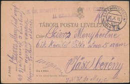 1916 Tábori Posta Levelezőlap / Field Postcard 'M.KIR. BUDAPESTI 29. NÉPFELKELŐ GY. EZRED 11. SZÁZAD' + 'EP NIKSIC B' - Andere & Zonder Classificatie