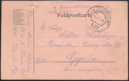 1918 Tábori Posta Levelezőlap 'Ersatzabteilung Der K.u.K. TRAINRETABL. STATION' + 'FP 488' - Andere & Zonder Classificatie