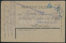 1918 Tábori Posta Levelezőlap 'M.kir. Budapesti  I. Honvéd Gyalogezred' + 'TP 417 B' - Autres & Non Classés