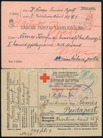 1914 Tábori Posta Levelezőlap Nemes József Főhadnagynak, Eltűnt Jelzéssel Visszaküldve + 1917 Nemes József Hadifogoly Le - Other & Unclassified