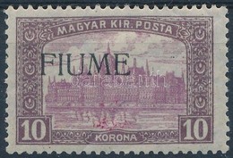 * 1918 Parlament 10K Gépi II Felülnyomással, Bodor Vizsgálójellel (30.000) (törött / Folded) - Other & Unclassified