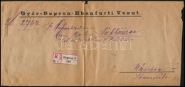 1933 Nagyalakú Ajánlott Levél 3P 52f Bérmentesítéssel Münchenbe Küldve (hajtott) - Other & Unclassified