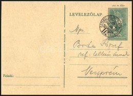 1940 Levelezőlap 'SÁTORUJHELY-NYÍREGYHÁZA' Mozgóposta Bélyegzéssel - Other & Unclassified