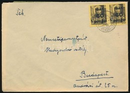 1945 (5. Díjszabás) Távolsági Levél Kisegítő 2 X 60P/18f Bérmentesítéssel - Sonstige & Ohne Zuordnung