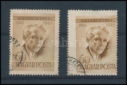 O 1955 Bartók 60f Erős Elfogazással + Támpéldány - Andere & Zonder Classificatie