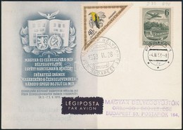 1953 Légi Levelezőlap 'CSEHSZLOVÁK BÉLYEGHÉT' Alkalmi Bélyegzéssel 'PRAHA' - Budapest - Autres & Non Classés