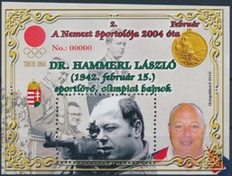 ** 2019 Dr. Hammerl László, Sportlövő, Olimpiai Bajnok,,00000' Piros Sorszámmal - Autres & Non Classés