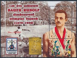 ** 2019 140 éve Született Bauer Rudolf Emlékív ,,00000' Piros Sorszámmal - Autres & Non Classés