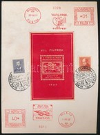 1937/1a VII. FILPROK Emlékív Kartonlapon - Autres & Non Classés