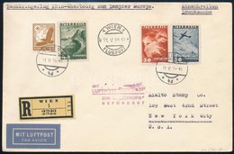 1938 Légi Ajánlott Levél Osztrák-német Vegyes Bérmentesítéssel / Registered Airmail Cover With Austrian-German Mixed Fra - Other & Unclassified