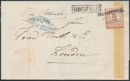 1877 Mi 30 Levélen / On Cover 'FRANKFURT' - 'LONDON' - Other & Unclassified