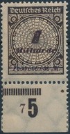 ** 1923 Mi 325 APb (Mi EUR 1400,-) ívszéli Bélyeg, Az ívszélen Falc / Margin Stamp, Hinge On Margin. Certificate: Oechsn - Andere & Zonder Classificatie