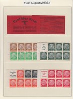 ** 1936 Bélyegfüzet Mi 36.1 Lapokra Szedve / Booklet Panes Of Stamp Booklet Mi 36.1 (Mi EUR 400.-) - Autres & Non Classés