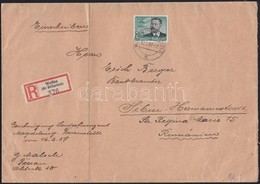 1937 Ajánlott Levél Nagyszebenbe - Other & Unclassified