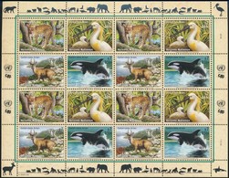 ** 2000 Veszélyeztetett állatok Kisív,
Endangered Species Minisheet
Mi 303-306 - Other & Unclassified