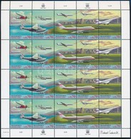 ** 1997 A Közlekedés Fejlődése, Repülők Kisív,
Development Of Transport, Planes Minisheet
Mi 314-318 - Altri & Non Classificati