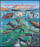 ** 1998 Az óceán Nemzetközi éve Kisív,
International Year Of The Ocean Minisheet
Mi 334-345 - Autres & Non Classés