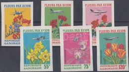 ** 1971 Metszett Virágok Légi Szállítása Vágott Sor Mi A-F 430 - Andere & Zonder Classificatie