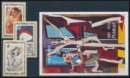 ** 1993 Picasso, Festmény Sor + Blokk,
Picasso, Painting Set + Block
Mi 1750-1752 + Mi 207 - Sonstige & Ohne Zuordnung