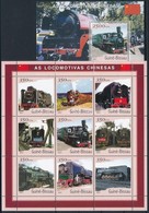 ** 2001 Kínai Vonatok Kisív Mi 1827-1835 + Blokk 1881 - Autres & Non Classés
