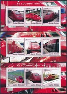 ** 2001 Thalys Vonatok 3 Klf 3-as Kisív Mi 1863-1871 - Sonstige & Ohne Zuordnung