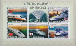 ** 2009 Modern Mozdonyok Kisív Mi 4379-4383 + Angol és Portugál Nyelvű Blokk 712 I-II - Andere & Zonder Classificatie