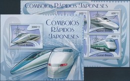 ** 2012 Japán Modern Mozdonyok Kisív Mi 5752-5756 + Blokk 1014 - Other & Unclassified