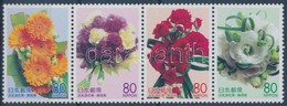 ** 2004 Shizuoka Prefektúra: Virágok Négyescsík Mi 3659-3662 - Autres & Non Classés