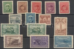 * 1942 Forgalmi Bélyeg Sor / Definitive Stamp Set Mi 216-229 A - Sonstige & Ohne Zuordnung