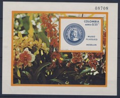 ** 1977 Bélyegmúzeum, Orchideák Blokk Mi 35 - Andere & Zonder Classificatie