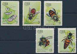 ** 1971 Méhek Sor,
Bees Set
Mi 1702-1706 - Other & Unclassified