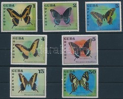 ** 1972 Pillangó Sor (első érték Gumihiba),
Butterfly Set (gum Disturbance On Mi 1802)
Mi 1802-1808 - Otros & Sin Clasificación