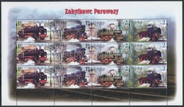 ** 2002 Wolsztyn Vasútmúzeum Kisív Mi 3997-4000 - Autres & Non Classés