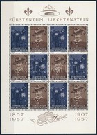 ** Liechtenstein 1957 Cserkész Kisív Mi 360-361 (Mi EUR 25,2.-) - Sonstige & Ohne Zuordnung