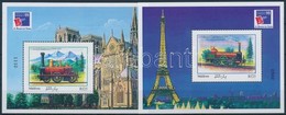 ** 1999 Nemzetközi Bélyegkiállítás PHILEXFRANCE '99, Párizs: Mozdonyok Blokksor Mi 438-439 - Sonstige & Ohne Zuordnung