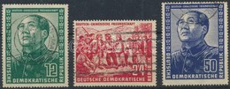 O 1951 Német - Kínai Barátság Sor Mi 286-288 - Altri & Non Classificati