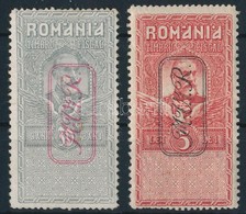 * Romania 1917 Kényszerfelár Mi V-VI (foghibák) - Otros & Sin Clasificación